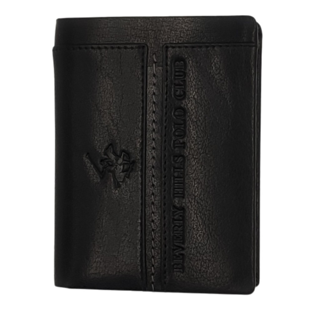 Beverly Hills Polo Club BH-1566 Δέρμα Πορτοφόλι καρτοθηκη μαύρο