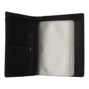 Beverly Hills Polo Club BH-1566 Δέρμα Πορτοφόλι καρτοθηκη μαύρο