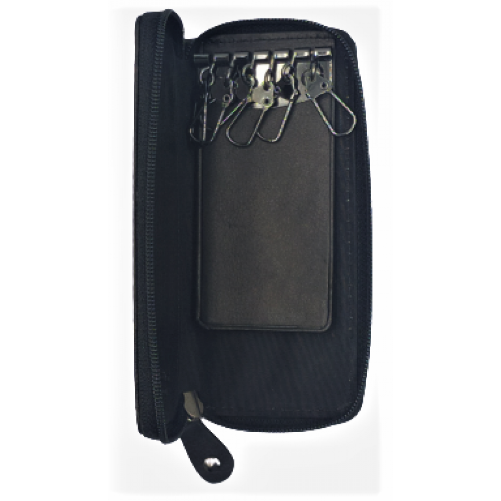 Beverly Hills Polo Club BH-1198 Δέρμα Κλειδοθήκη μαύρη