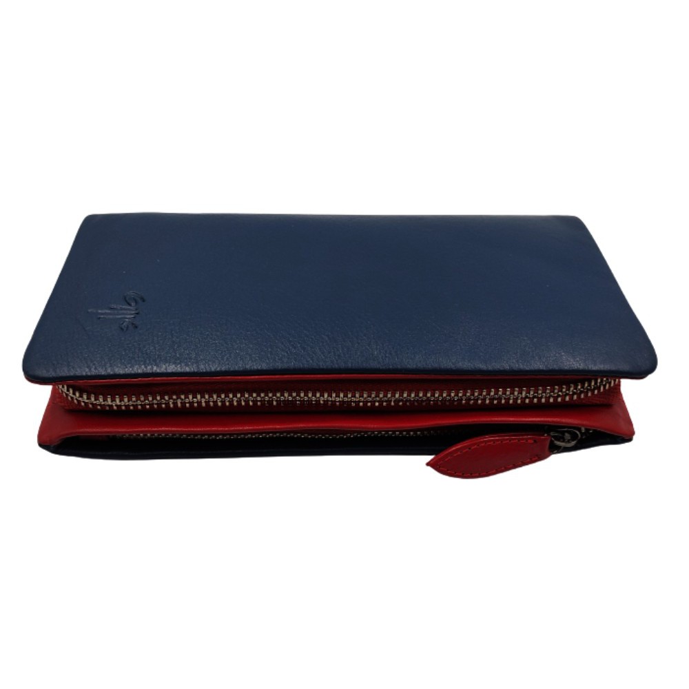 Kion Δέρμα πορτοφόλι μεγάλο 3790 μπλε Πορτοφόλια