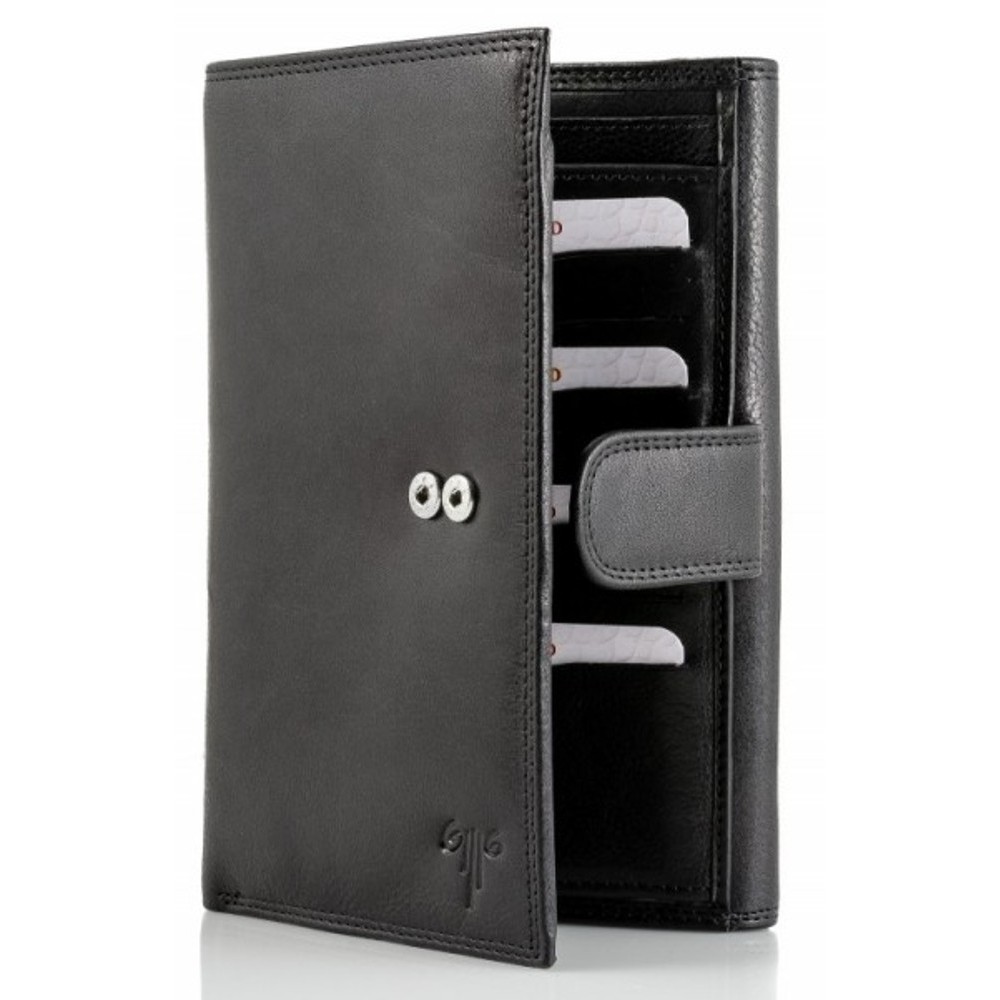 Kion Δέρμα Μεγάλο πορτοφόλι 5730 μαύρο Πορτοφόλια