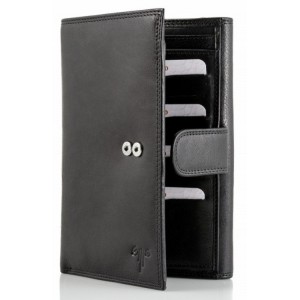 Kion Δέρμα Μεγάλο πορτοφόλι 5730 μαύρο Πορτοφόλια