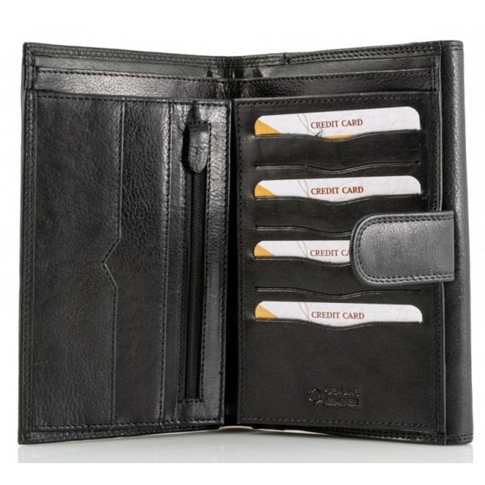 Kion Δέρμα Μεγάλο πορτοφόλι 5730 μαύρο Πορτοφόλια