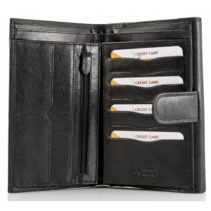 Kion Δέρμα Μεγάλο πορτοφόλι 5730 μαύρο Πορτοφόλια