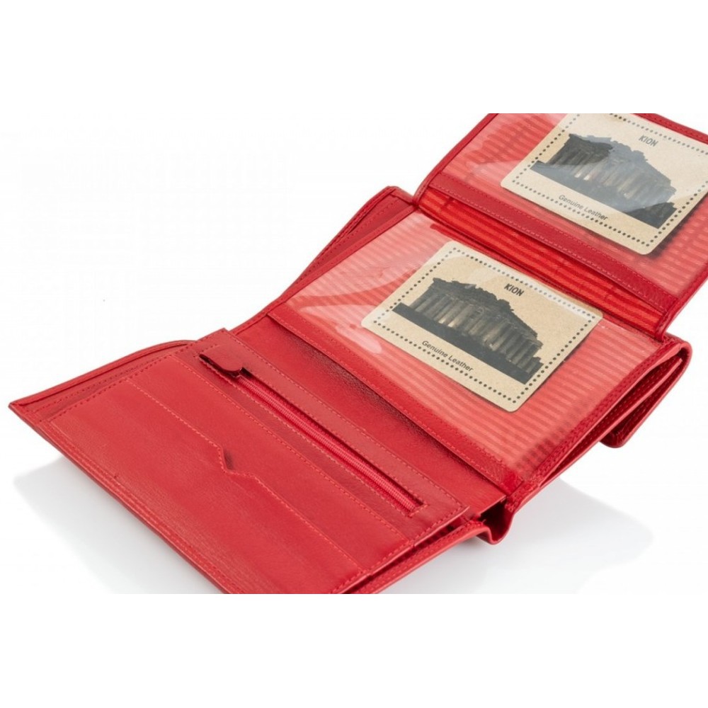 Kion Δέρμα Μεγάλο πορτοφόλι 5730 κόκκινο Πορτοφόλια