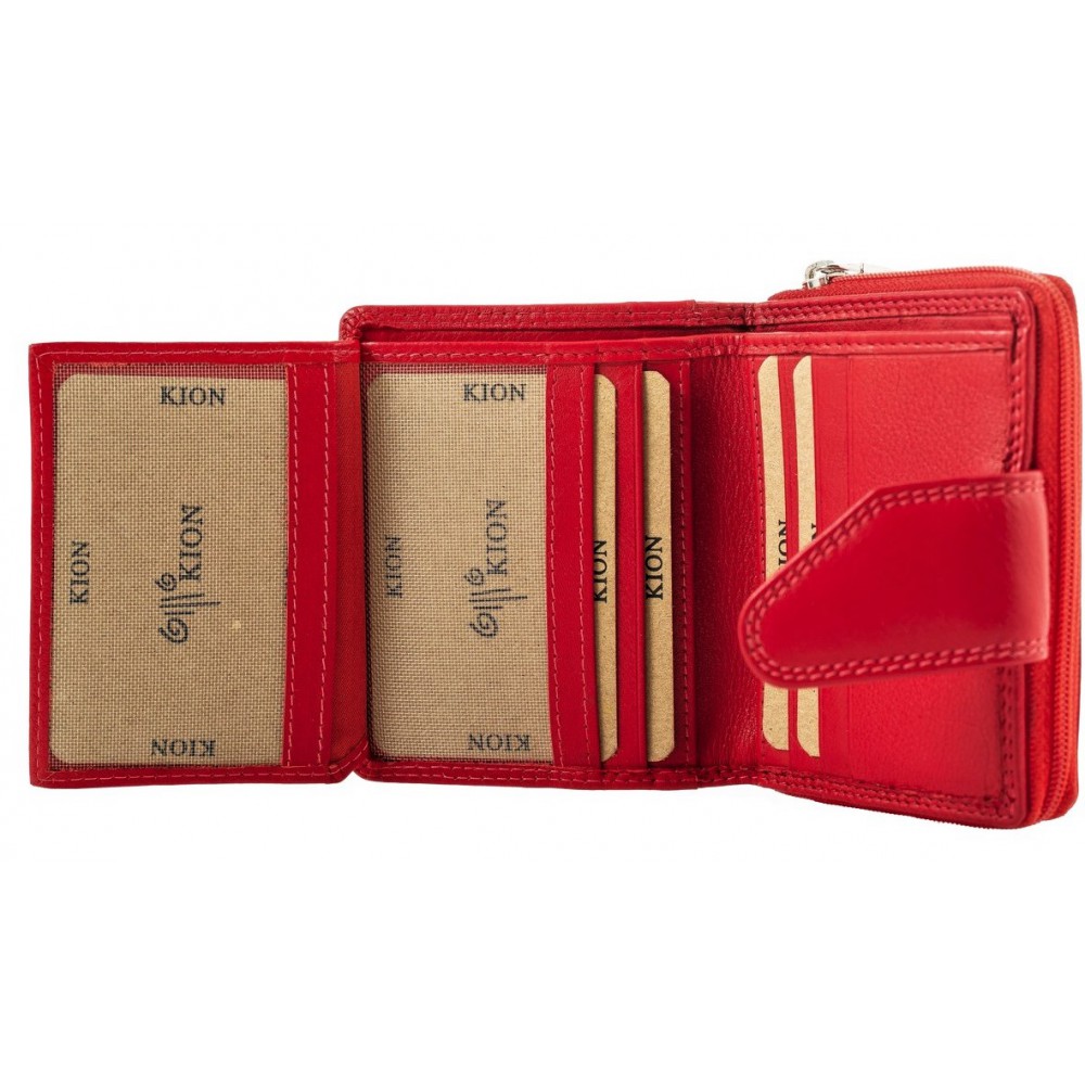 Kion AK-181 πορτοφόλι Δέρμα κοκκινο Wallets