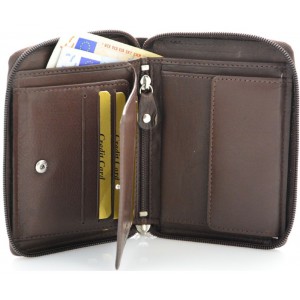 Ανδρικό Πορτοφόλι δέρμα ΚΙΟΝ CA-1083Z καφέ Πορτοφόλια