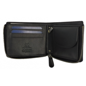 Ανδρικό Πορτοφόλι δέρμα ΚΙΟΝ 17 μαύρο Wallets