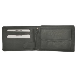 RCM ανδρικό πορτοφόλι Δέρμα Z-33 Μαύρο Πορτοφόλια