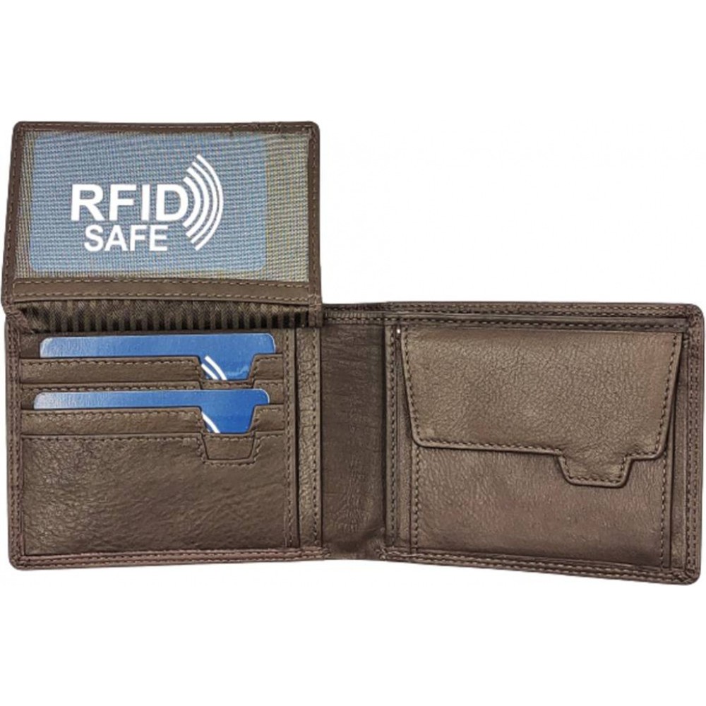 Kion 328 RFID ανδρικό πορτοφόλι Δέρμα Καφέ Wallets