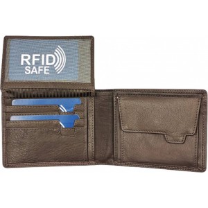 Kion 328 RFID ανδρικό πορτοφόλι Δέρμα Καφέ Wallets