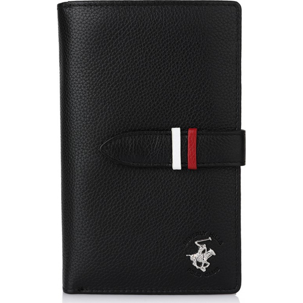 POLO CLUB BEVERLY HILLS BH-1353 Γυναικείο Πορτοφόλι δέρμα μαύρο Πορτοφόλια