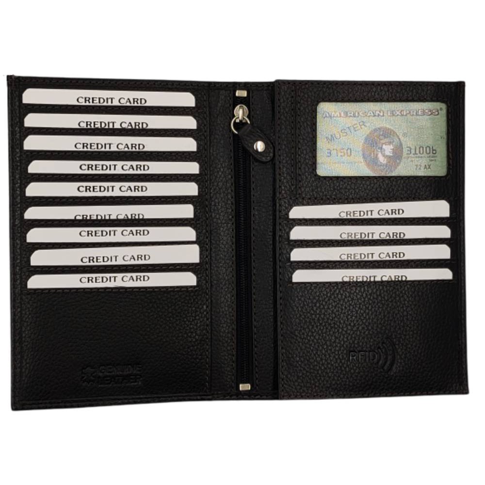 Ανδρικό πορτοφόλι KAPPA 4300 δέρμα μαύρο