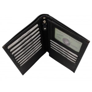 Ανδρικό πορτοφόλι KAPPA 4300 δέρμα μαύρο