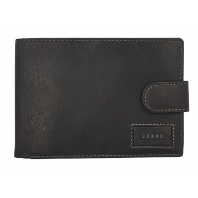 Luxus δέρμα πορτοφόλι ανδρικό LX27-1 μαύρο