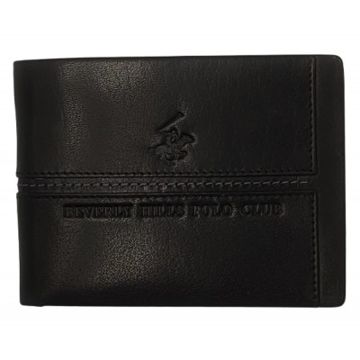 Beverly Hills Polo Club BH-1562 Δέρμα Πορτοφόλι μαύρο
