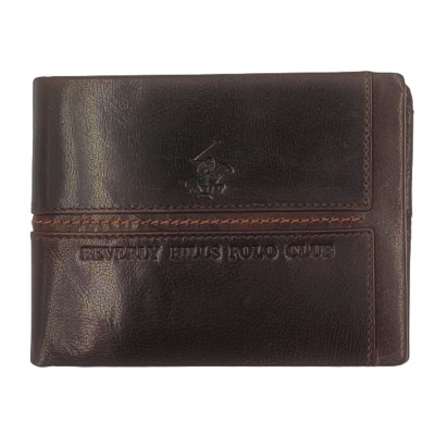 Beverly Hills Polo Club BH-1562 Δέρμα Πορτοφόλι καφέ