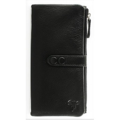 Kion Δέρμα Μεγάλο μαύρο πορτοφόλι 7178