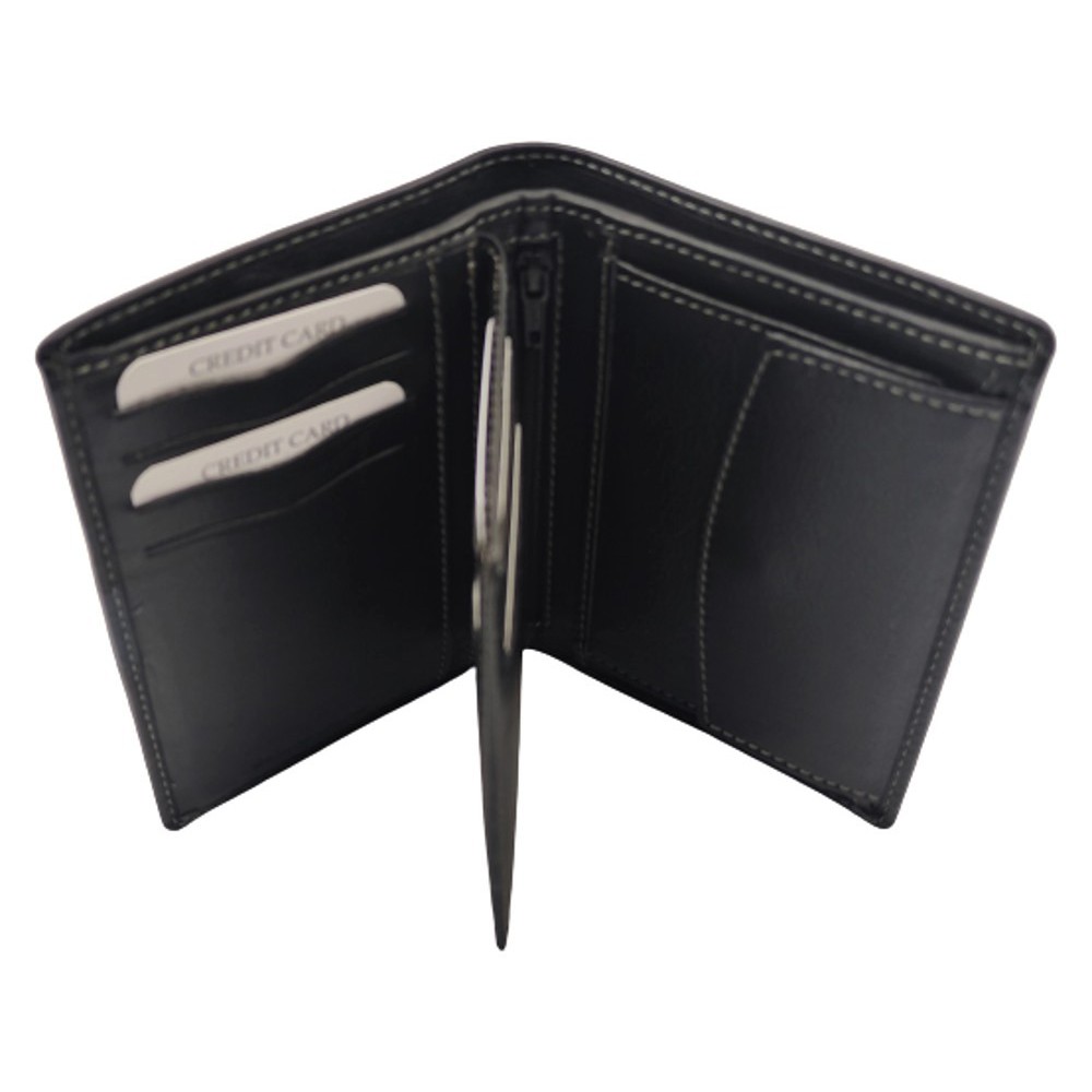 Luxus δέρμα πορτοφόλι ανδρικό 8322-2 RFID μαύρο Πορτοφόλια