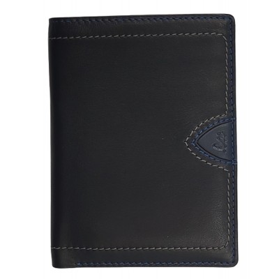 Luxus δέρμα πορτοφόλι ανδρικό 8322-2 RFID μαύρο