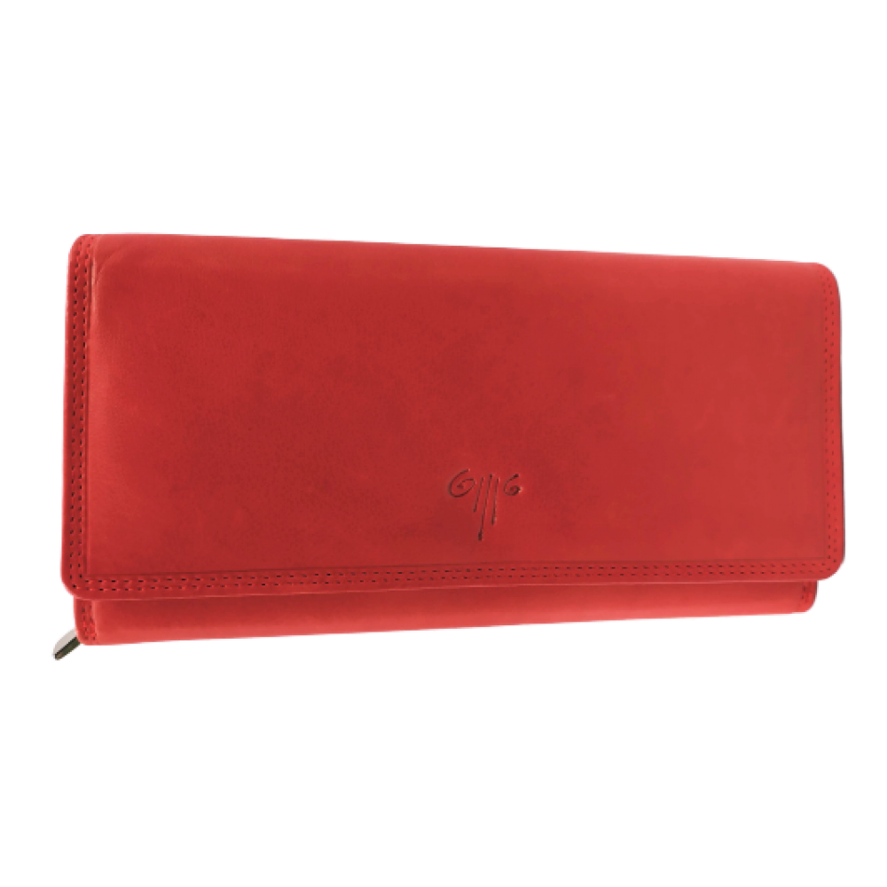 Kion Δέρμα Μεγάλο κόκκινο πορτοφολι 1252Α Wallets