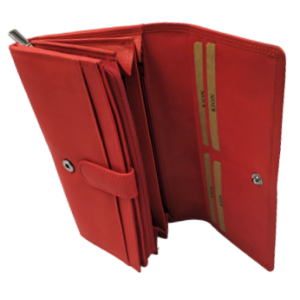 Kion Δέρμα Μεγάλο κόκκινο πορτοφολι 1252Α Wallets