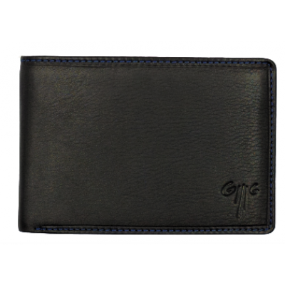 Kion 1005 ανδρικό πορτοφόλι Δέρμα Μαύρο