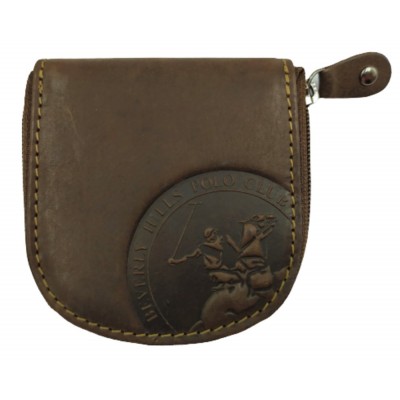 Beverly Hills Polo Club BH-1199 Δέρμα Πορτοφόλι κερμάτων καφέ