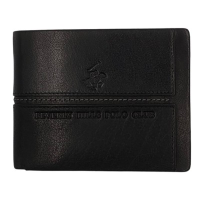 Beverly Hills Polo Club BH-1563 Δέρμα Πορτοφόλι μαύρο