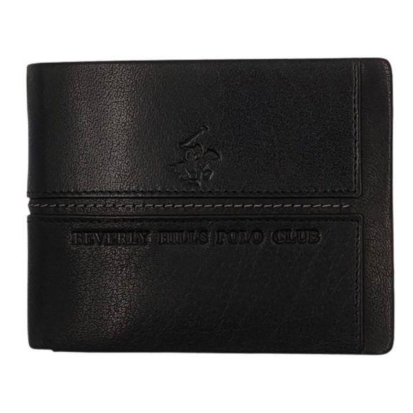 Beverly Hills Polo Club BH-1563 Δέρμα Πορτοφόλι μαύρο