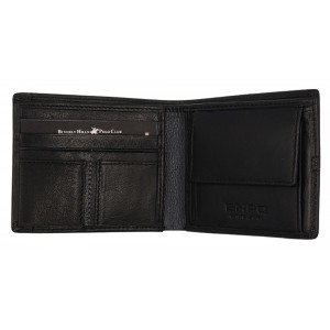 Beverly Hills Polo Club BH-1561 Δέρμα Πορτοφόλι μικρο μαύρο Wallets