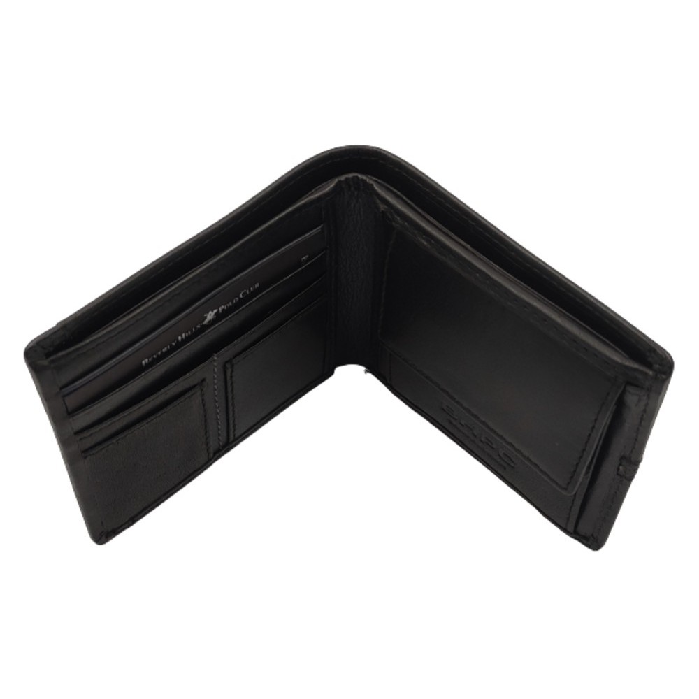 Beverly Hills Polo Club BH-1561 Δέρμα Πορτοφόλι μικρο μαύρο Wallets