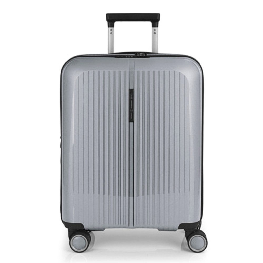 Gabol 123922-022 Brooklyn Expandable Cabin Case 55cm Βαλίτσα Καμπίνας Ασημί Είδη ταξιδιού