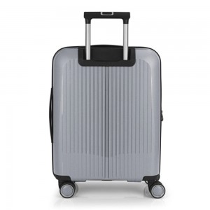 Gabol 123922-022 Brooklyn Expandable Cabin Case 55cm Βαλίτσα Καμπίνας Ασημί Είδη ταξιδιού