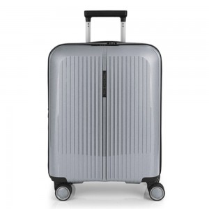 Gabol 123922-022 Brooklyn Expandable Cabin Case 55cm Βαλίτσα Καμπίνας Ασημί Είδη ταξιδιού