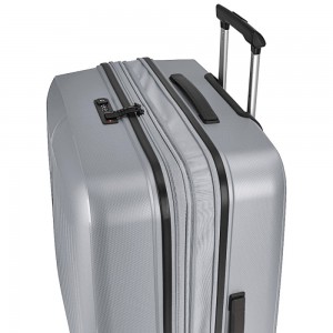 Gabol 123922-022 Brooklyn Expandable Cabin Case 55cm Βαλίτσα Καμπίνας Ασημί Είδη ταξιδιού