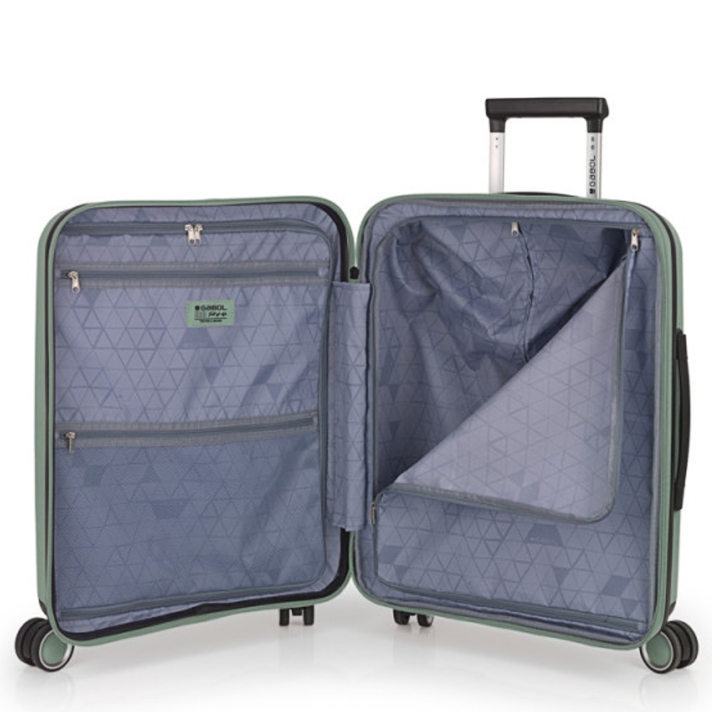 Gabol 123922-004 Brooklyn Expandable Cabin Case 55cm Βαλίτσα Καμπίνας Πράσινη Είδη ταξιδιού
