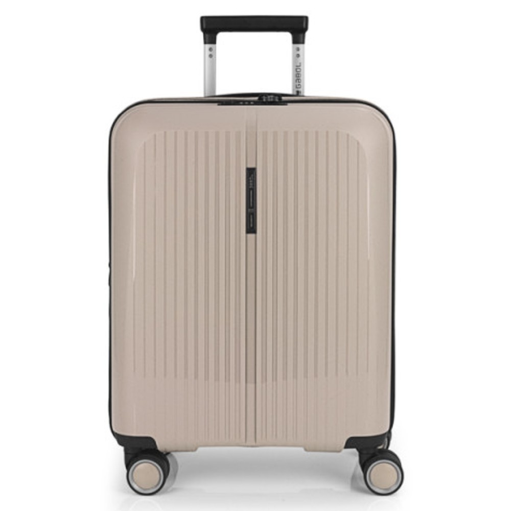 Gabol 123922-006 Brooklyn Expandable Cabin Case 55cm Βαλίτσα Καμπίνας Μπεζ Είδη ταξιδιού