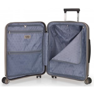 Gabol 123922-006 Brooklyn Expandable Cabin Case 55cm Βαλίτσα Καμπίνας Μπεζ Είδη ταξιδιού