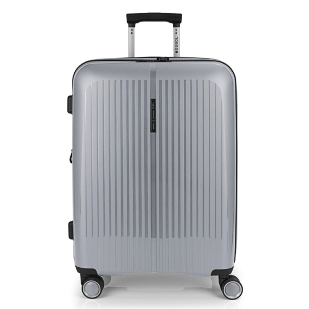 Gabol 123946-022 Brooklyn Expandable Μεσαία Βαλίτσα 65cm Ασημί 