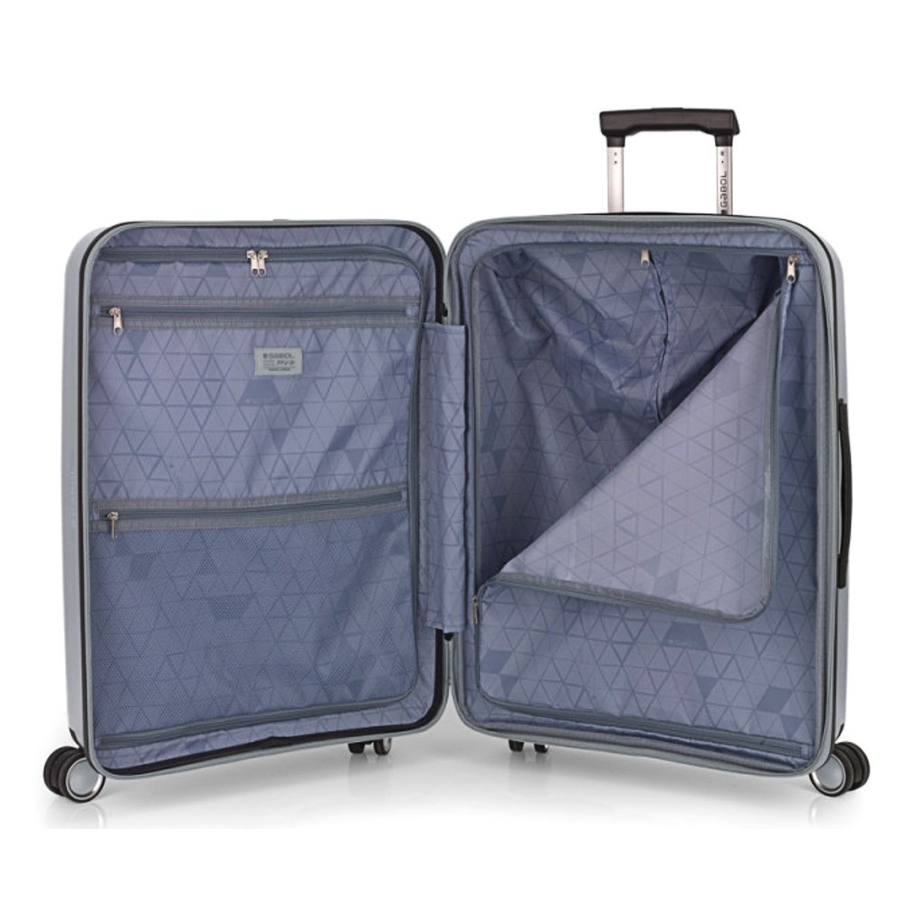 Gabol 123946-022 Brooklyn Expandable Μεσαία Βαλίτσα 65cm Ασημί 