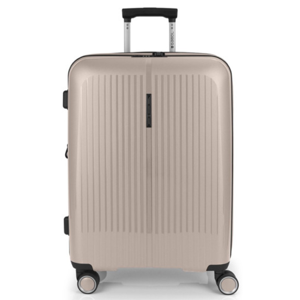 Gabol 123946-006 Brooklyn Expandable Μεσαία Βαλίτσα 65cm Μπεζ Είδη ταξιδιού