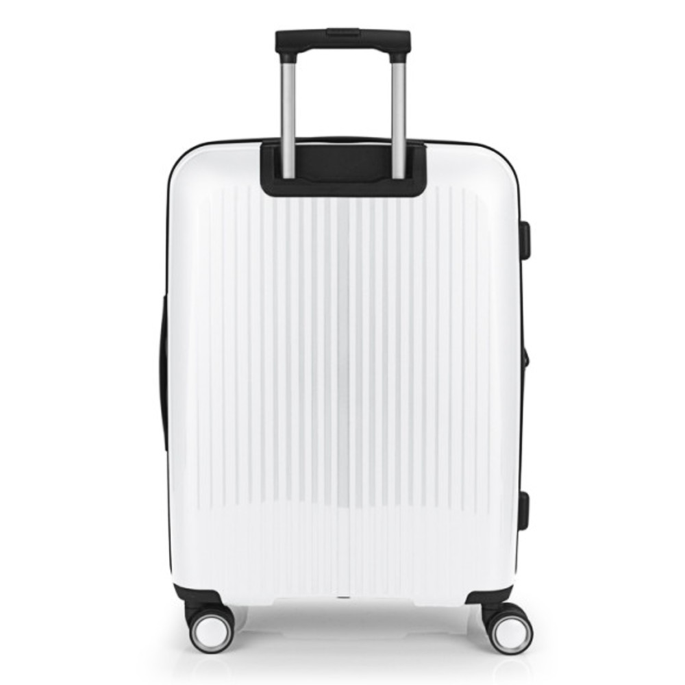 Gabol 123946-020 Brooklyn Expandable Μεσαία Βαλίτσα 65cm Λευκή Είδη ταξιδιού