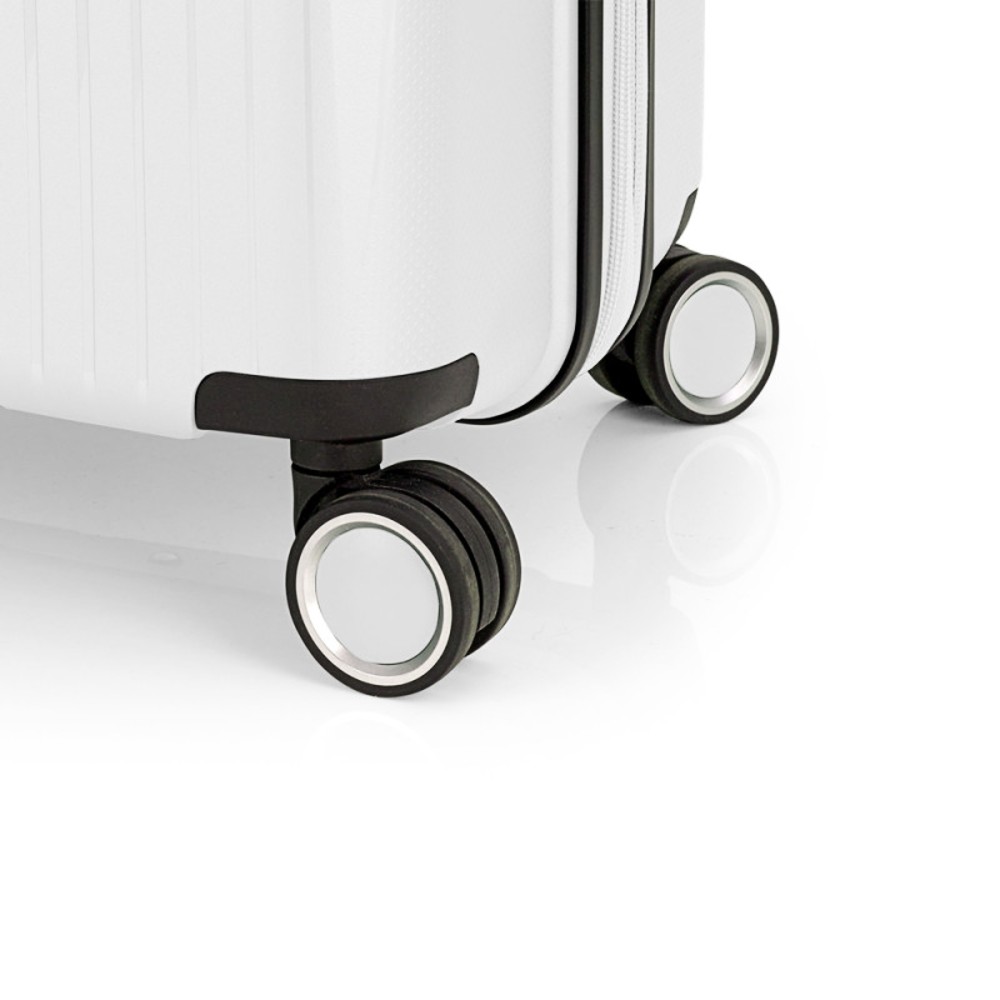 Gabol 123946-020 Brooklyn Expandable Μεσαία Βαλίτσα 65cm Λευκή Είδη ταξιδιού