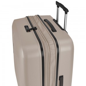 Gabol 123947-006 Brooklyn Expandable Μεγάλη Βαλίτσα 75cm Μπεζ Travel Items