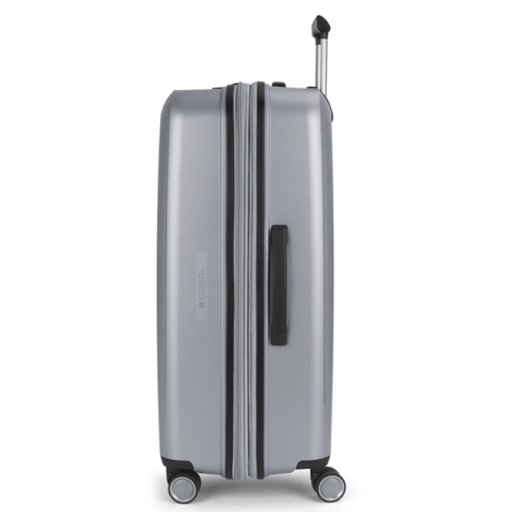 Gabol 123947-022 Brooklyn Expandable Μεγάλη Βαλίτσα 75cm Ασημί Είδη ταξιδιού