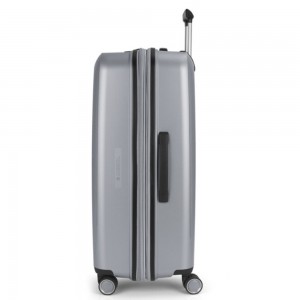 Gabol 123947-022 Brooklyn Expandable Μεγάλη Βαλίτσα 75cm Ασημί Είδη ταξιδιού