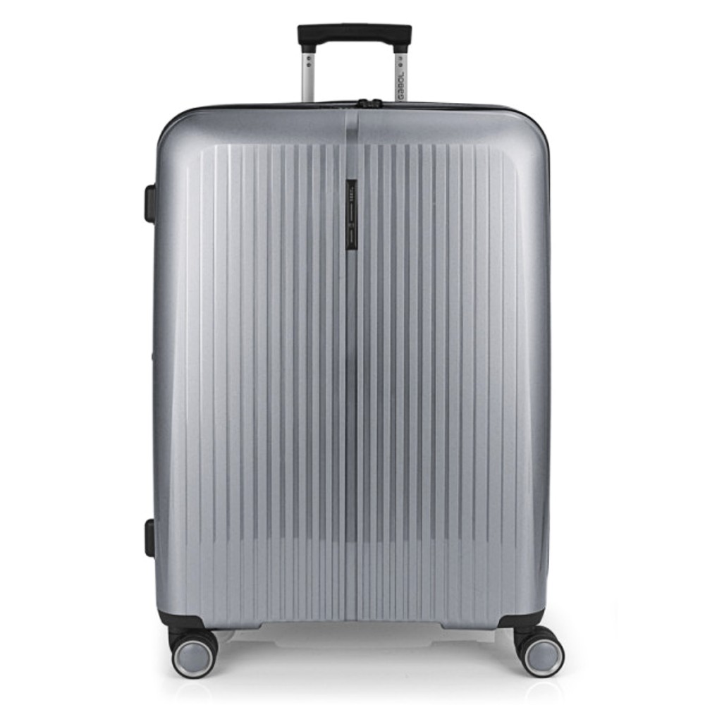 Gabol 123947-022 Brooklyn Expandable Μεγάλη Βαλίτσα 75cm Ασημί Είδη ταξιδιού