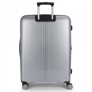 Gabol 123947-022 Brooklyn Expandable Μεγάλη Βαλίτσα 75cm Ασημί Είδη ταξιδιού