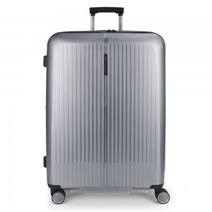 Gabol 123947-022 Brooklyn Expandable Μεγάλη Βαλίτσα 75cm Ασημί Είδη ταξιδιού